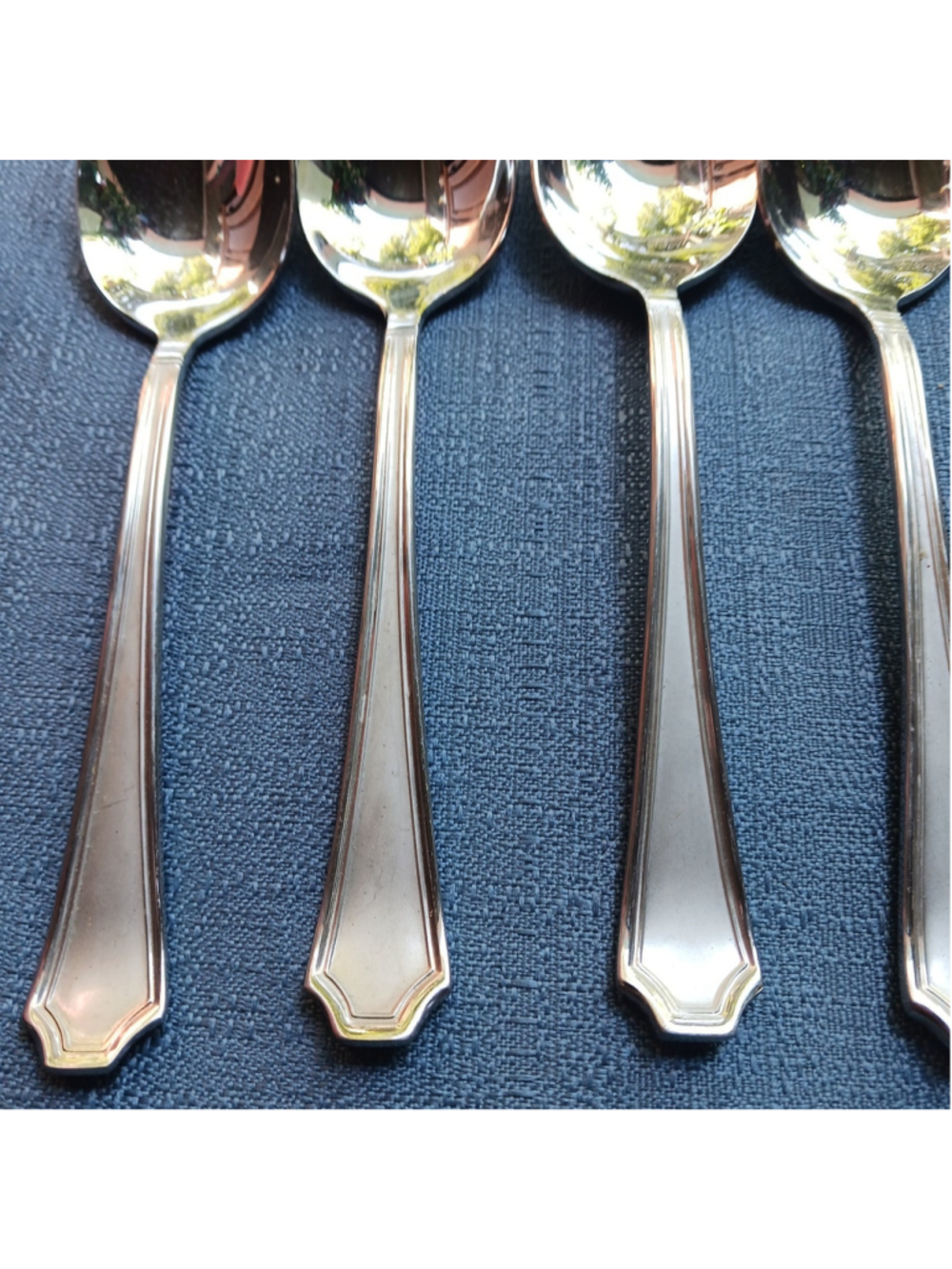 Mikasa TATUM FROST 18/10 Stainless Flatware - Set of 6 Oval Soup Spoon